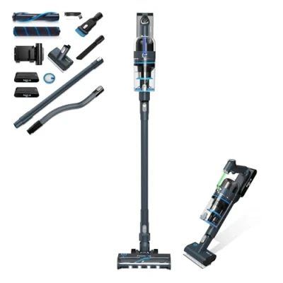 Abbildung von hoogo Akku Stielstaubsauger S6+, 400,00 W, beutellos, 100min Laufzeit, selbstreinigend, LED, für Allergiker, Hundehaare