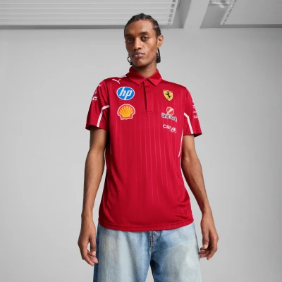 Abbildung von Puma Scuderia Ferrari HP Poloshirt, Herren, Größe: XL, Dark cherry