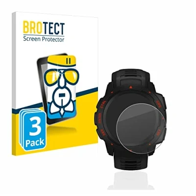 Abbildung von BROTECT Schutzglas für Garmin Instinct Esports (3 Stück) Schutzfolie Panzer Folie Glas [Extrem Kratzfest 9H, Anti Fingerprint, Ultra Transparent]