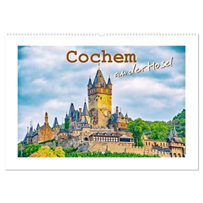 Abbildung von Cochem an der Mosel (Wandkalender 2025 DIN A2 quer), CALVENDO Monatskalender