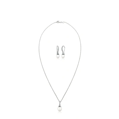 Abbildung von Elli Jewelry SET Classic Ohrringe silvercoloured, Damen, Größe: 45, Silver coloured