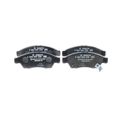 Abbildung von BOSCH 0 986 494 238 Bremsbelagsatz Low Metallic mit akustischer Verschleißwarnung Anti Quietsch Blech SUZUKI: Liana Schrägheck, Limousine