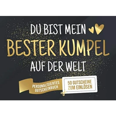 Abbildung von Du Bist Mein Bester Kumpel Auf Der Welt Personalisiertes Gutscheinbuch 50 Gutscheine: Gutscheinheft zum selber Ausfüllen und Verschenken 25 ... Geburtstag oder als Geschenk zu Weihnachten