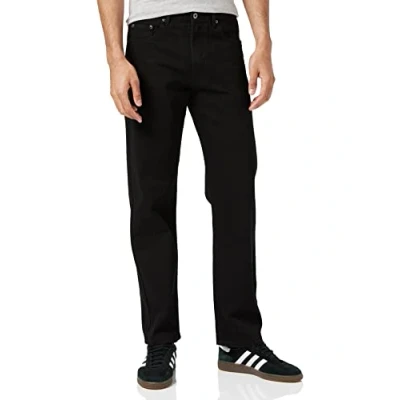 Abbildung von Enzo Herren Straight Jeans BCB5, Schwarz (Black), 46S