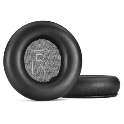 Abbildung von Palumma Ersatz Ohrpolster aus Proteinleder für B&amp;O Beoplay H4, H6, H7, H9, H9i, HX, H9 gen3, Memory Schwamm schwarz, ohne Karabiner