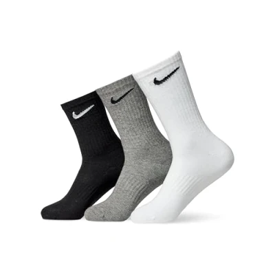 Abbildung von Nike Unisex Trainingssocken Everyday Cushioned Crew Socks SX7664 6 Paar, Größe:34 38, Artikel: 901 grey/white/black