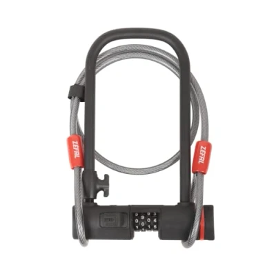 Abbildung von Zéfal Uni K traz U13 Code + Cable Fahrradschloss, Schwarz