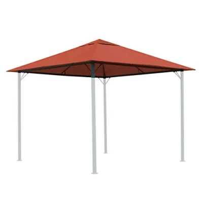 Abbildung von Quick Star Pavillon Ersatzdach 3x3m Rotorange RAL 2001, 180 g/m², 297 x cm, Mit Lüftungsschlitzen