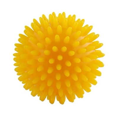 Abbildung von CanDo Massageball, Igelball, Noppenball, Durchmesser 8 cm, gelb, 1 Stück