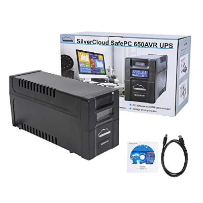 Abbildung von UPS SilverCloud SafePC 650AVR Power 360W LCD Bildschirm PC Überwachungssoftware