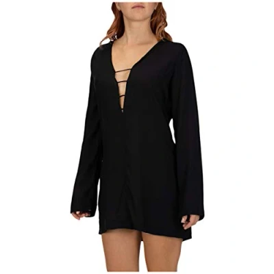 Abbildung von Hurley Damen W Hana Hooded Coverup Kleider, Black, L