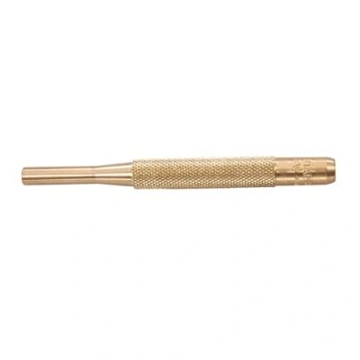 Abbildung von Starrett B565G Messing Treibstiftstanzer, 4&quot; Gesamtlänge, 1&quot; Stiftlänge, 1/4&quot; Stiftdurchmesser