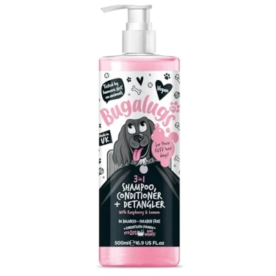 Abbildung von Bugalugs Tiershampoo Hundeshampoo 3in1 Conditioner Entwirrer, 500 ml, (1 St), pH neutral, Hundeshampoo, mit Vitaminen, Formel