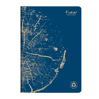 Abbildung von Clairefontaine 684662C FOREVER Premium Heft DIN A4, 21x29,7cm, 90g Recycling Papier, 48 Blatt, liniert, Blau, 1 Stück
