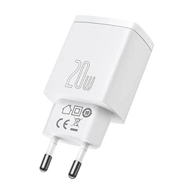 Abbildung von Baseus Compact Quick Charger Dual 20W White Schnelladegerät