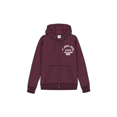 Abbildung von Russell Athletic A20172 BU 482 Zip THR Hoody Sweatshirt Herren Burgundy Größe M