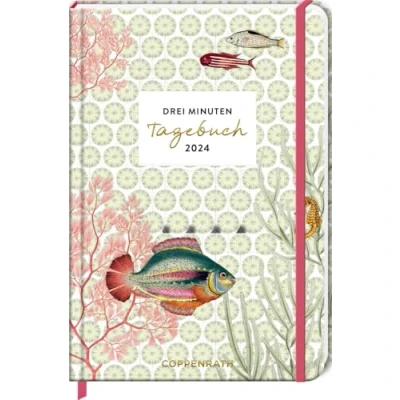 Abbildung von Großer Wochenkalender: 3 Minuten Tagebuch 2024 Korallen (I love my Ocean)