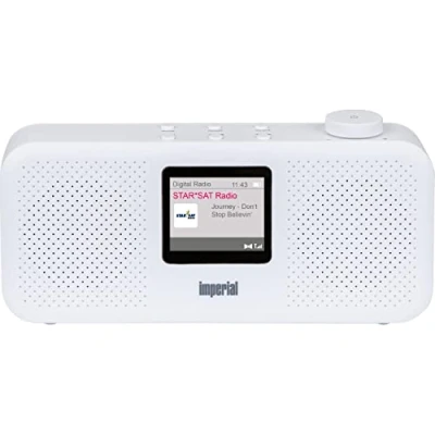 Abbildung von IMPERIAL DABMAN 16 DAB Radio (DAB+ / UKW, Stereo, Digitalradio, Farbdisplay, Batteriebetrieb, Kopfhöreranschluss, Tastenbedienung) weiß