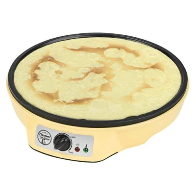 Abbildung von bestron Crêpesmaker &quot;ASW602 im Retro Design, für Crepes mit Ø 30 cm&quot;, 1000 W, cm, inkl. Teigverteiler &amp; Crêpes Wender, Antihaftbeschichtung