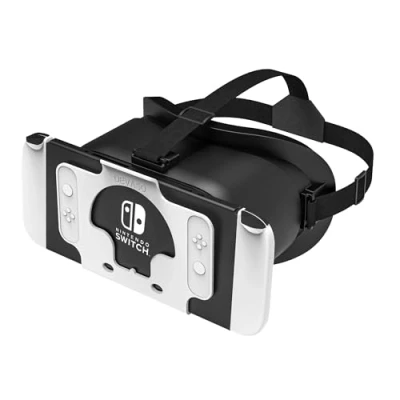 Abbildung von DEVASO VR Brille für Nintendo Switch/Switch OLED mit einstellbaren HD Linsen, 3D (Virtual Reality) Headset Spiele Zubehör Set, Switch Labo Goggles Brille, Coole Sachen Teenager Jungs