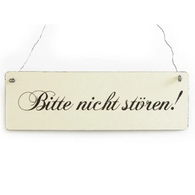 Abbildung von Interluxe Shabby Vintage Dekoschild Türschild Bitte Nicht STÖREN Schild Landhaus Impression Holzschild