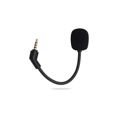 Abbildung von Ersatz Spielmikrofon für HyperX Cloud Flight &amp; S Gaming Headset auf PS4 PS5 Xbox One PC, abnehmbares 3,5 mm Boom Mikrofon