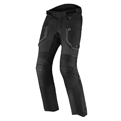 Abbildung von REBELHORN Borg Textile Motorradhose Für Männer Humax Membran Knieschützer Belüftung rutschfeste Paneele 3 Taschen Reflektierende Elemente