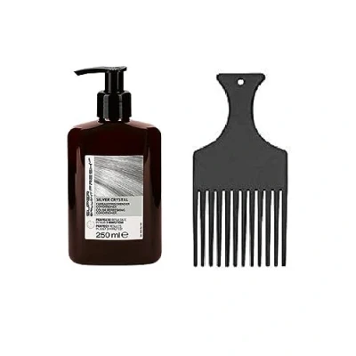 Abbildung von HAIR HAUS SUPER BRILLIANT FRESH 250ml Farbauffrischender Conditioner + Strähnenkamm Fingerstyler (Silver Crystal)