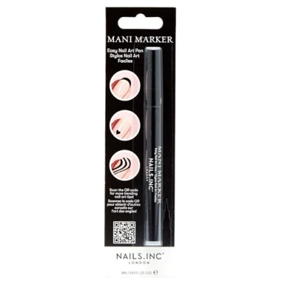 Abbildung von Nails Inc MANI MARKER BLACK Nail Art Pen Präziser Nageldesign Stift in Schwarz Vegan, Tierversuchsfrei &amp; Einfach Anzuwenden Ideal für DIY Perfekte Maniküre