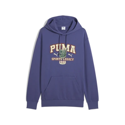 Abbildung von Puma Legacy Graphic Kapuzenpullover, Herren, Größe: Large, Blue crystal