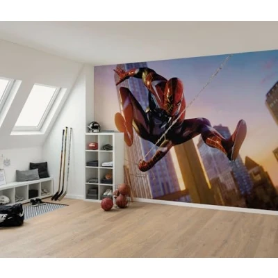 Abbildung von Komar Kindertapete &quot;Marvel Spider Man Huge Jump&quot;, bedruckt