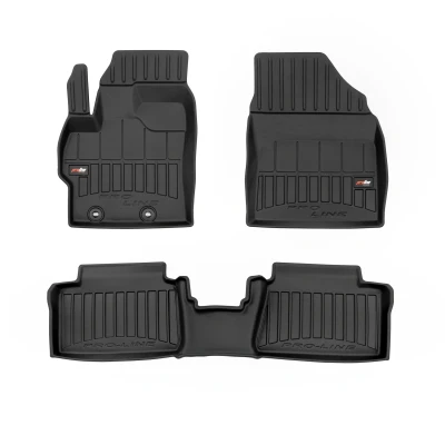 Abbildung von FROGUM proLine 3D 3D426474 Fußmattensatz Gummi vorne und hinten 3 schwarz Maßgefertigt TOYOTA: Yaris IV
