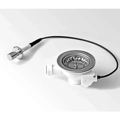 Abbildung von PROKIRA Ablaufgarnitur P202E45 Ablauf Garnitur 3,5 Zoll Ø114 mm Siebkorbventil Siphon