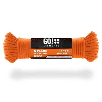 Abbildung von GO!elements Paracord 550 4mm Abspannleine, aus reißfester Nylonschnur