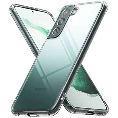 Abbildung von Ringke Fusion Kompatibel mit Samsung Galaxy S22 Plus 5G Hülle Transparent Dünn Weiche Silikon Rahmen Case Band Löcher Clear