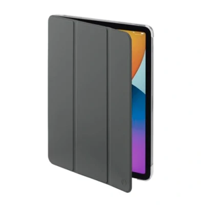 Abbildung von Hama Hülle für iPad Pro 2020 / 2021 2022 11 Zoll (aufklappbares Case Apple Tablet, Schutzhülle mit Standfunktion, transparente Rückseite, magnetisches Cover) grau