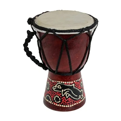 Abbildung von 15cm Djembe Trommel Bongo Delfin Fingertrommel Deko