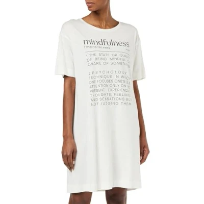 Abbildung von Triumph Damen Nightdresses NDK SSL 10 CO/MD Nightgown, GREY Combination, 38