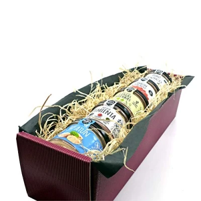 Abbildung von Geschenkbox PATE Variationen Pasteten Brotaufstrich Tapas Präsentkorb Geschenkkorb