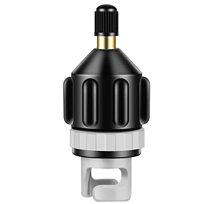 Abbildung von JeoPoom SUP Pumpenadapter, Kayak Adapter Ventil, Luftpumpe Adapter, Schlauchboot Ventiladapter, für Paddelboard Schlauchboot, Board, Stand up Paddling Board(Schwarz)