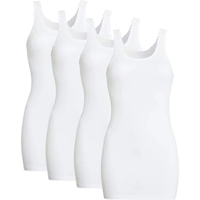 Abbildung von conta Unterhemd Damen 4er Pack Feinripp Uni