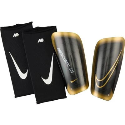 Abbildung von Nike Unisex Schienbeinschoner Nk MERC Lite Fa22, Black/Black/MTLC Gold Coin, DN3611 013, XL