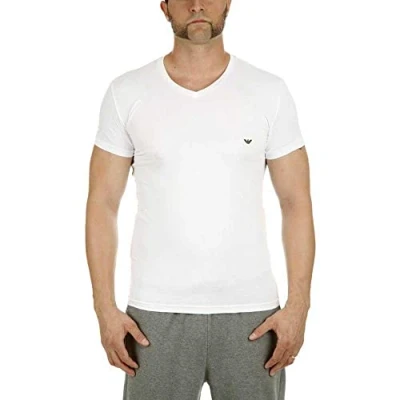 Abbildung von Emporio Armani Herren 110810cc729 Schlafanzugoberteil, Weiß, L EU
