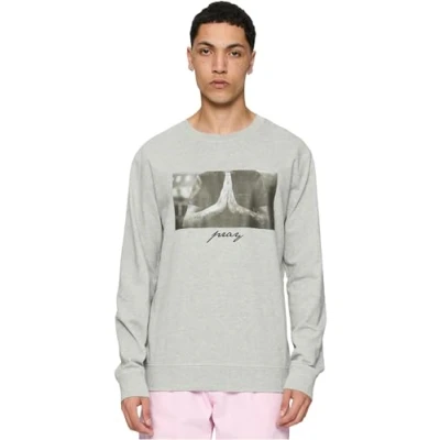 Abbildung von Mister Tee PRAY Crewneck Sweatshirt, Herren, Größe: Small, Grey