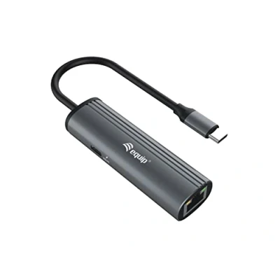 Abbildung von Equip 133486 USB C auf RJ45 Gigabit Netzwerk + PD Adapter