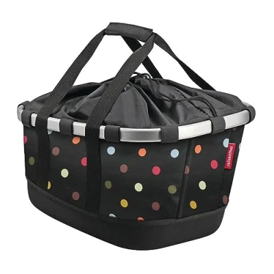 Abbildung von KLICKFix Unisex Adult Bikebasket GT Fahrradkorb, Dots, Maße: 33 x 27 42 cm
