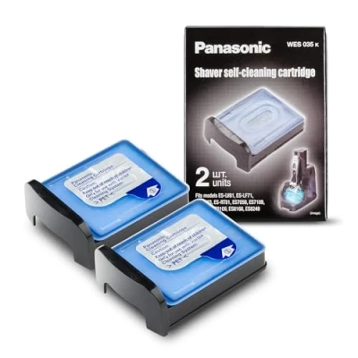 Abbildung von Panasonic WES035K503 Selbstreinigende Kartuschen für die Elektrorasierer ES LV81, LF71, LA93, LA83, RT81, ES7109, ES7058, ES8078, ES8109, ES8168 &amp; ES8249, 2er Pack