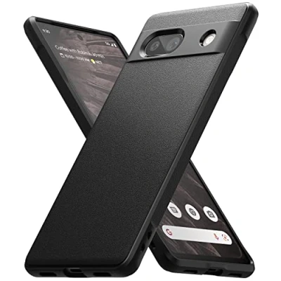 Abbildung von Ringke Onyx Kompatibel mit Google Pixel 7a Hülle, [Verbesserte Griffigkeit] Robustes Flexibles TPU Stoßfängerabdeckung für (2023) Black