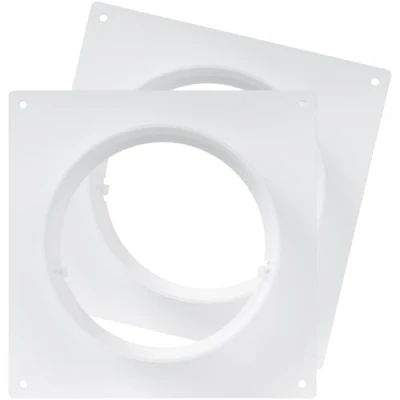 Abbildung von 2er Pack 125 mm Kanalverbinder Flansch, Kunststoff Gerade Rohrflansch für Heizung Kühlung Lüftungssystem (12,5 cm)