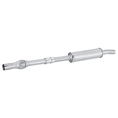 Abbildung von HELLA 8LC 366 026 141 Mittelschalldämpfer mitte mit Anbauteilen VOLKSWAGEN: Polo II Coupe, Schrägheck